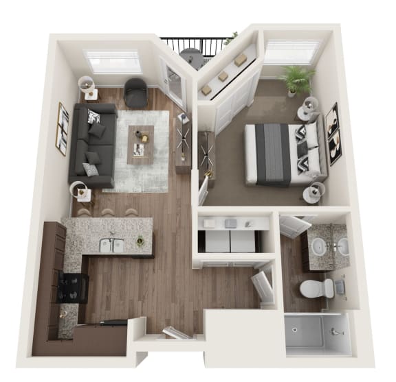Floor Plans of North Temple Flats Apartments in Salt Lake City, UT